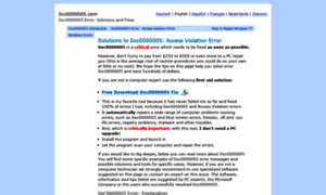 0xc0000005.com thumbnail