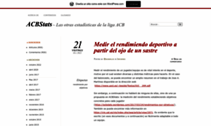 Acbstats.wordpress.com thumbnail