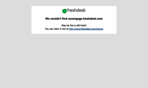 Accengage.freshdesk.com thumbnail
