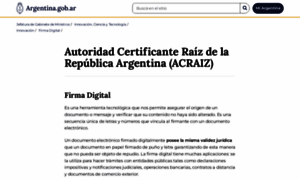 Acraiz.gob.ar thumbnail