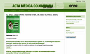 Actamedicacolombiana.com thumbnail