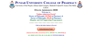 Admissionpucp.edu.pk thumbnail