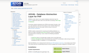 Adodb.sourceforge.net thumbnail