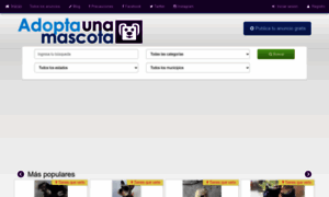 Adoptaunamascota.com.mx thumbnail