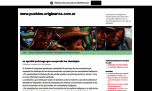 Agenciadenoticiaspueblosoriginarios.wordpress.com thumbnail