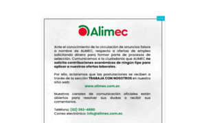 Alimec.com.ec thumbnail