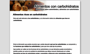 Alimentoscarbohidratos.com thumbnail