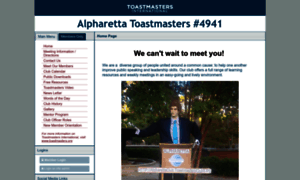 Alpharettaclub.toastmastersclubs.org thumbnail