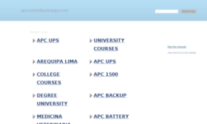 Apcuniversityarequipa.com thumbnail