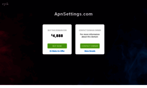 Apnsettings.com thumbnail