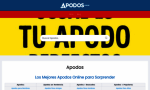 Apodos.online thumbnail