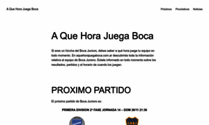 Aquehorajuegaboca.com.ar thumbnail