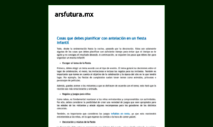 Arsfutura.mx thumbnail