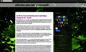 Articulosparaleerycompartir.blogspot.com thumbnail