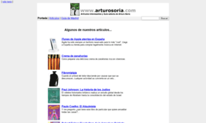 Arturosoria.com thumbnail