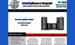 Asapappliancehouston.com thumbnail