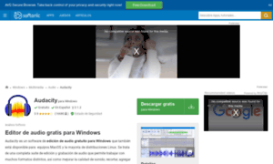 Audacity.softonic.com thumbnail