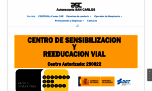 Autoescuelasancarlos.com thumbnail