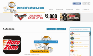 Autozone.dondefacturo.com thumbnail