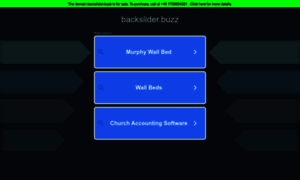 Backslider.buzz thumbnail