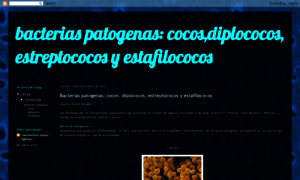 Bacteriaspatogenascocosdiplococosyest.blogspot.com thumbnail
