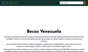 Becasvenezuela.com thumbnail