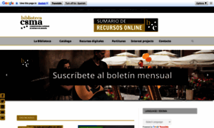 Bibliotecacsma.es thumbnail