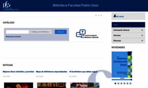 Bibliotecafacultadpadreosso.es thumbnail