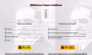 Bibliotecalazarogaldiano.es thumbnail