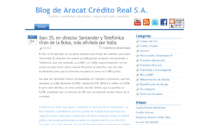 Blog.aracatcreditoreal.com thumbnail