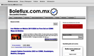 Boletiux.com.mx thumbnail