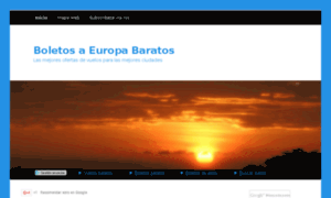 Boletosaeuropabaratos.com thumbnail