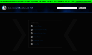 Boletoturisticocusco.net thumbnail