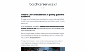 Boschcarservice.cl thumbnail