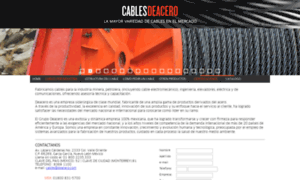 Cablesdeacero.com.mx thumbnail