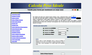 Calcolapesoideale.it thumbnail