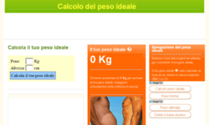 Calcolopesoideale.com thumbnail