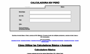 Calculadoraigvperu.com thumbnail