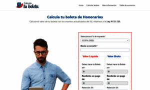 Calcularboletadehonorarios.cl thumbnail
