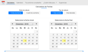 Calcularentredosfechas.com thumbnail
