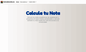 Calculatunota.es thumbnail