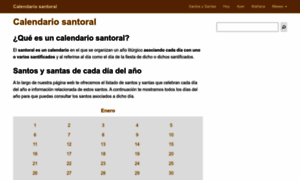 Calendariosantoral.com thumbnail