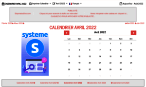 Calendrier-avril.com thumbnail