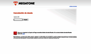 Cancelacion.megatone.net thumbnail