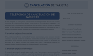 Cancelaciondetarjetas.com thumbnail