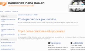 Cancionesparabailar.com thumbnail