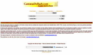 Cantatasdebach.com thumbnail