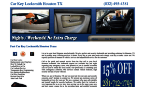 Carkey-locksmithhouston.com thumbnail