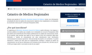 Catastromediosregionales.gob.cl thumbnail