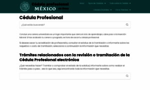 Cedulaprofesionalenlinea.com.mx thumbnail